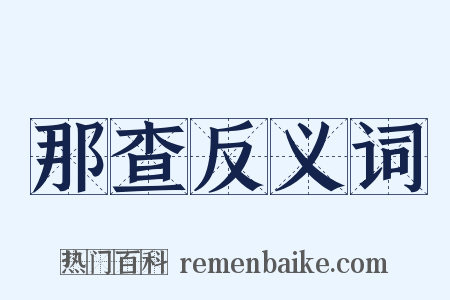 那查反义词是什么意思的图片
